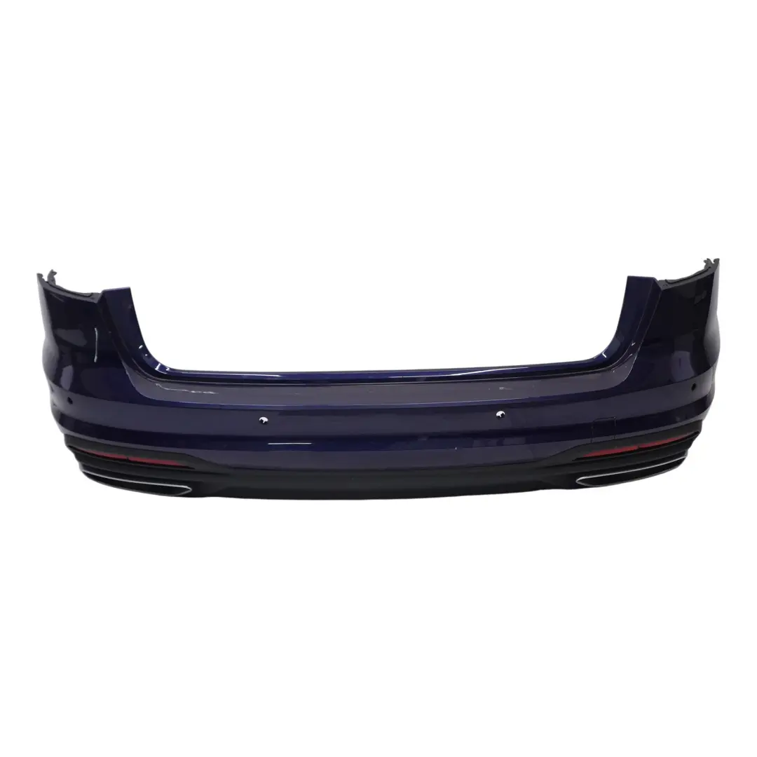 Bumper Trim Panel Covering Navarra Blue Metallic - X5H to Audi A4 B9 Avant Rear with Part number 8W9807067Q Audi A4 B9 Avant Rear Bumper Trim Panel Covering Navarra Blue Metallic - X5H - SKU 8W9807067Q-NAB - Part number 8W9807067Q