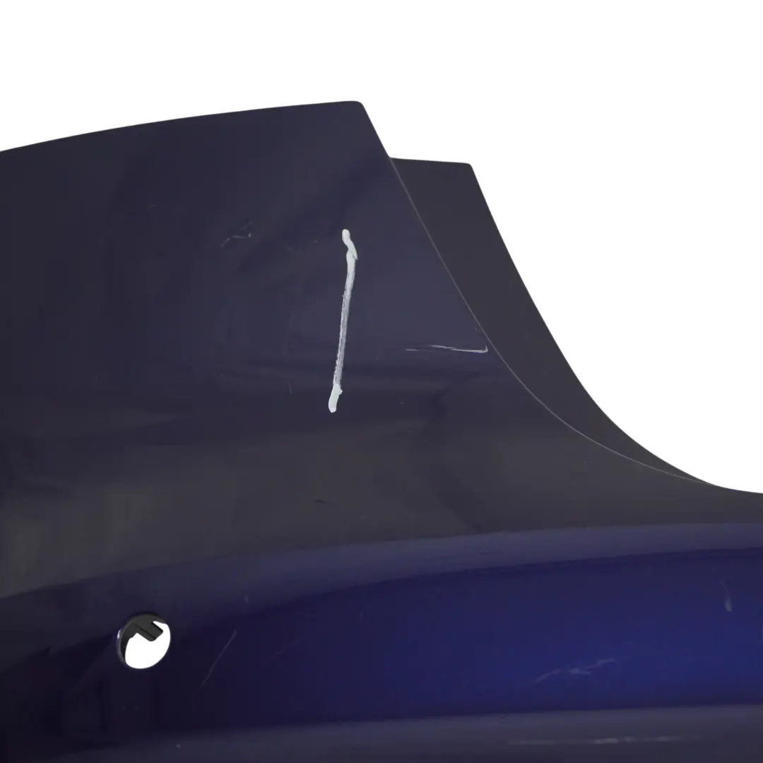 Bumper Trim Panel Covering Navarra Blue Metallic - X5H to Audi A4 B9 Avant Rear with Part number 8W9807067Q Audi A4 B9 Avant Rear Bumper Trim Panel Covering Navarra Blue Metallic - X5H - SKU 8W9807067Q-NAB - Part number 8W9807067Q