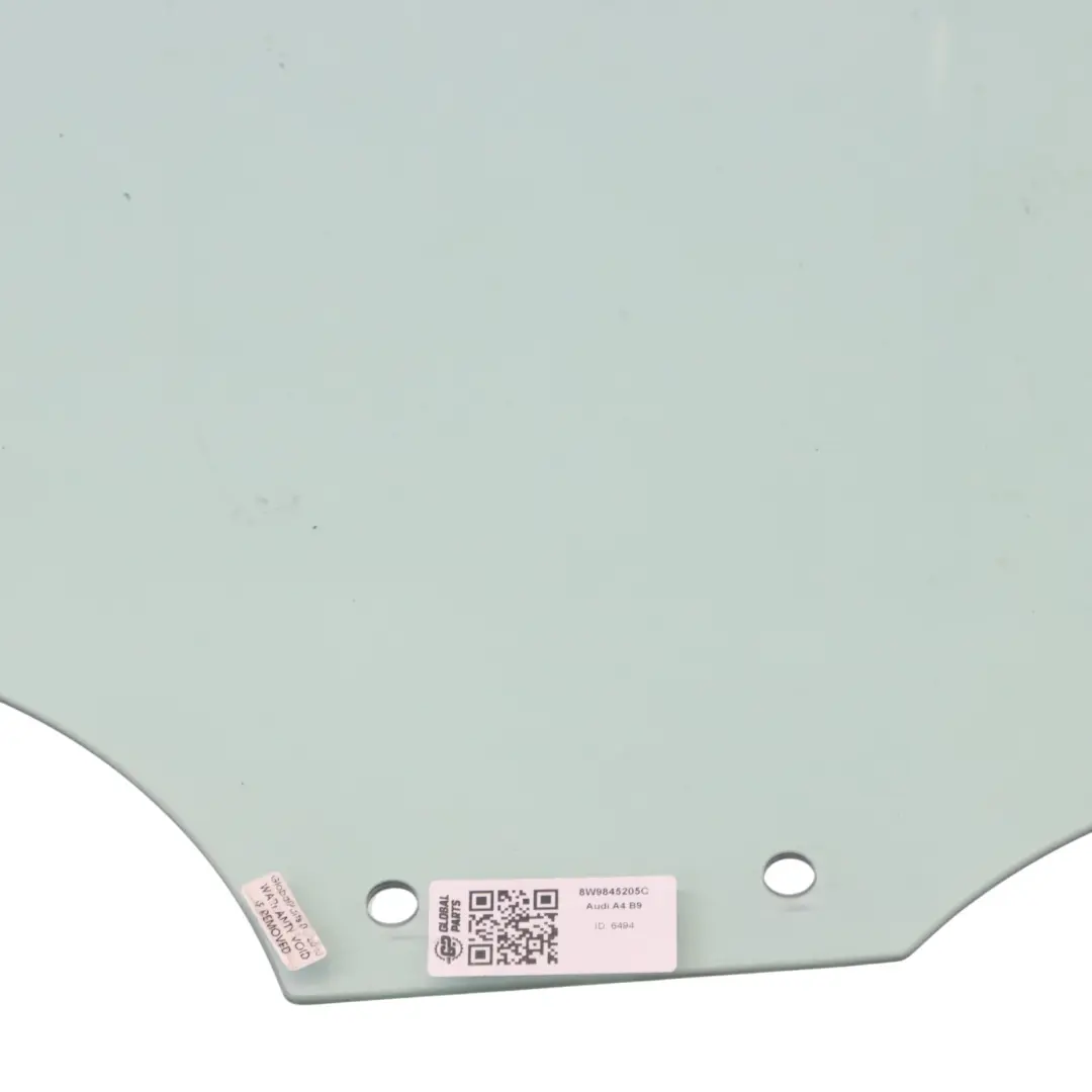 Door Window Glass Glazing AS2 Rear Left N/S to Audi A4 B9 8W with Part number 8W9845205C Audi A4 B9 8W Door Window Glass Glazing AS2 Rear Left N/S - SKU 8W9845205C - Part number 8W9845205C