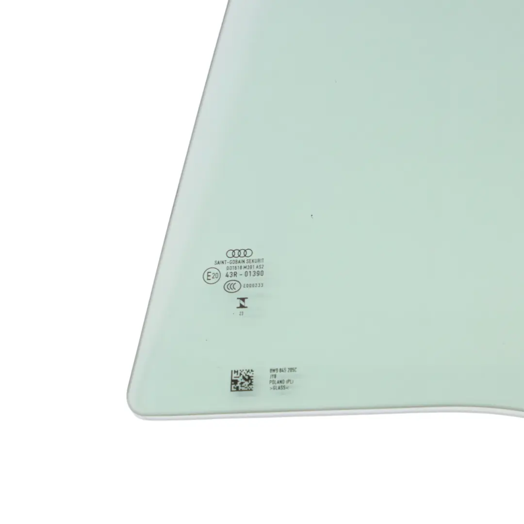 Audi A4 B9 8W Glace de Porte AS2 Arrière Gauche - SKU 8W9845205C - Numéro de pièce 8W9845205C
