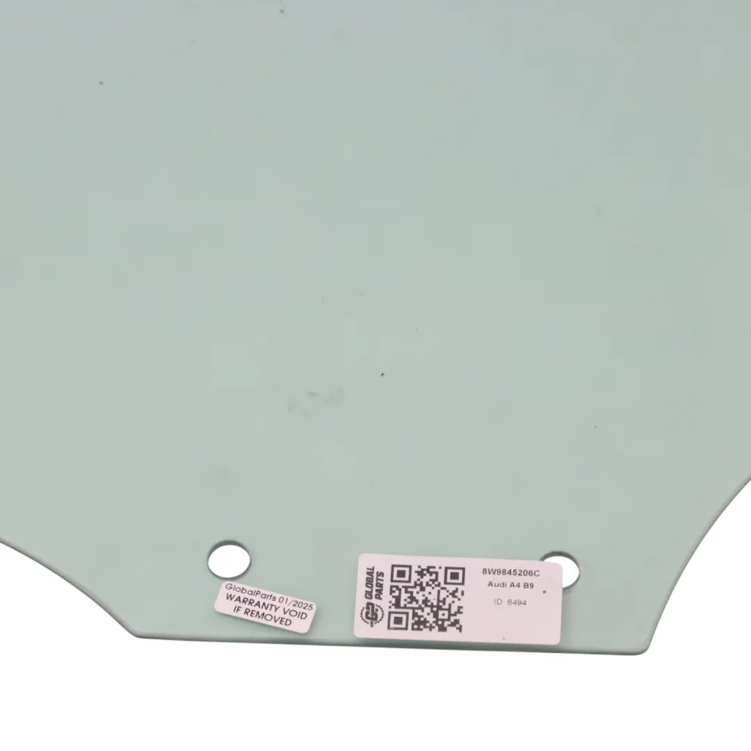 Audi A4 B9 8W Glace de Porte AS2 Arrière Droite - SKU 8W9845206C - Numéro de pièce 8W9845206C