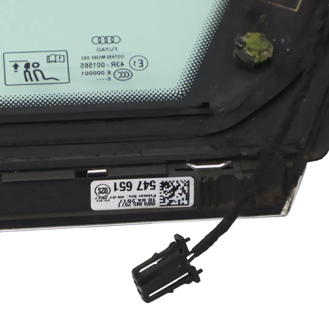 Audi A4 B9 Szyba Karoseryjna AS2 Lewy Tył 8W9845298P - SKU 8W9845297F - Numer Części 8W9845297F