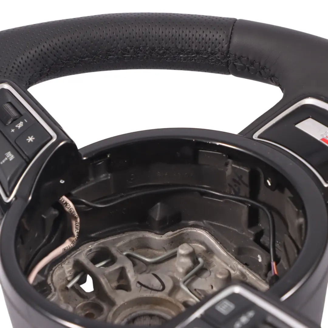 Leather Steering Wheel Multifunction to Audi A1 8X S-Line NEW Black with Part number 8X0419091L Audi A1 8X S-Line NEW Black Leather Steering Wheel Multifunction - SKU 8X0419091L-1 - Part number 8X0419091L