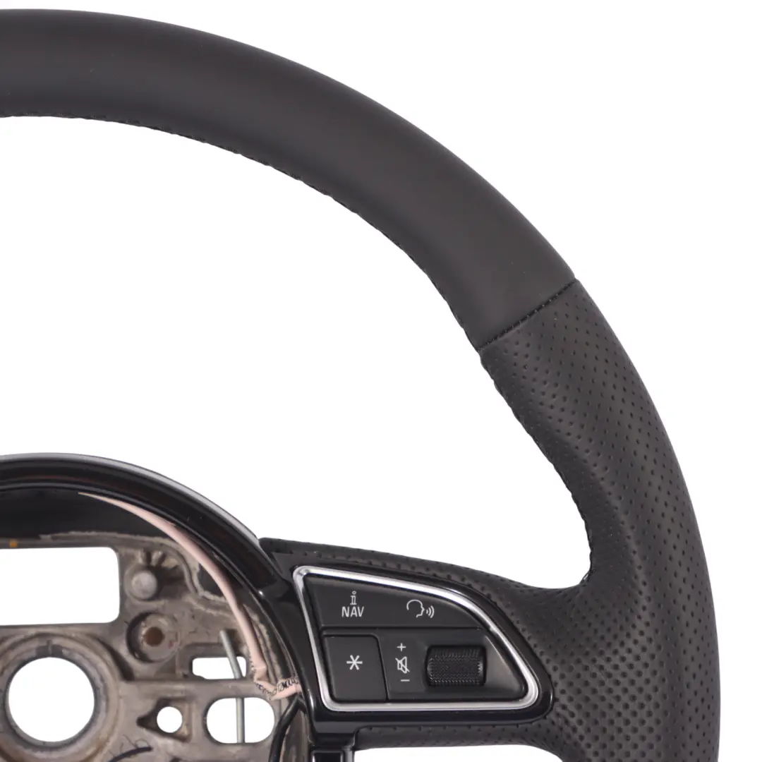 Leather Steering Wheel Multifunction to Audi A1 8X S-Line NEW Black with Part number 8X0419091L Audi A1 8X S-Line NEW Black Leather Steering Wheel Multifunction - SKU 8X0419091L-1 - Part number 8X0419091L