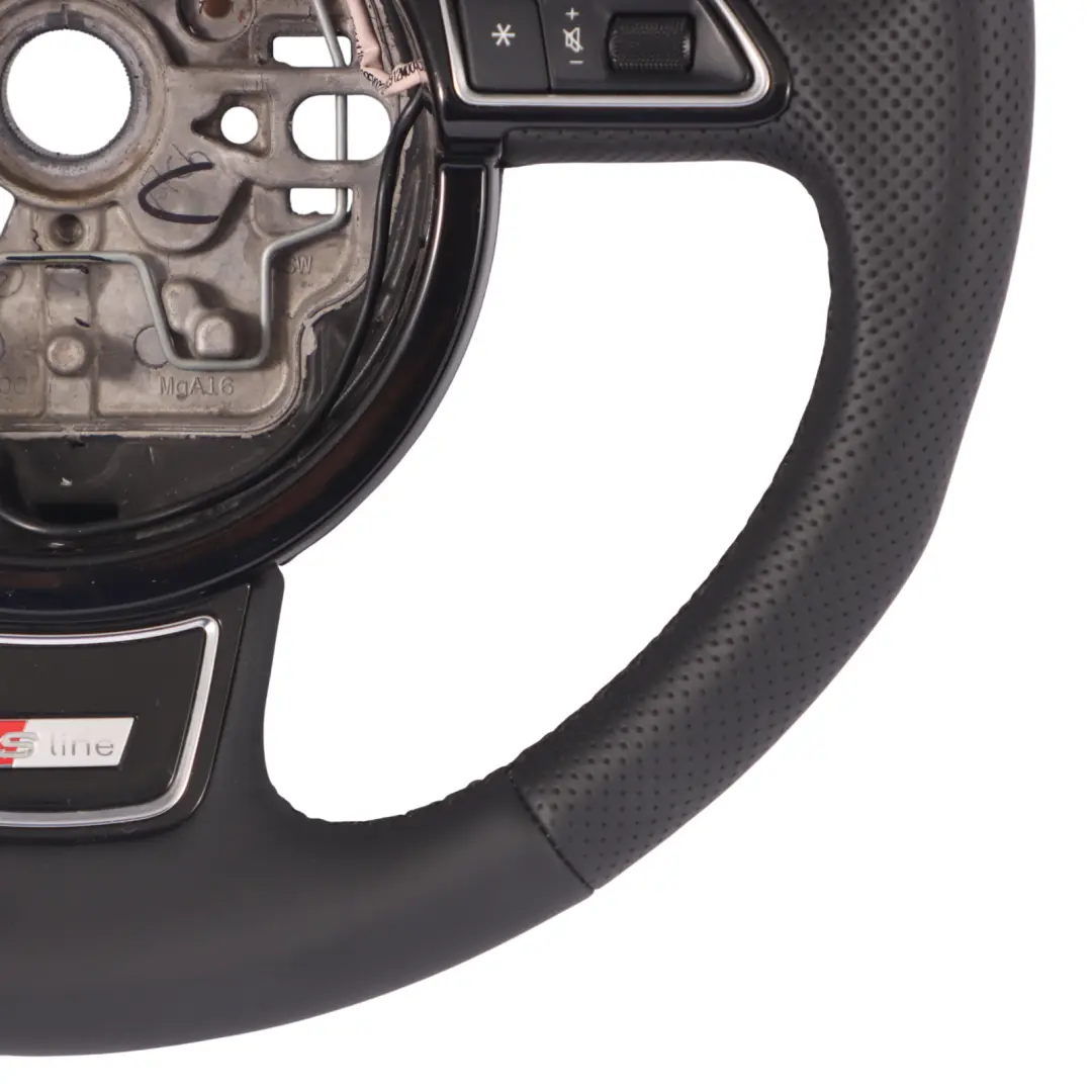 Audi A1 8X S-Line NUOVO Volante in Pelle Nera Multifunzione - SKU 8X0419091L-1 - Numero di parte 8X0419091L
