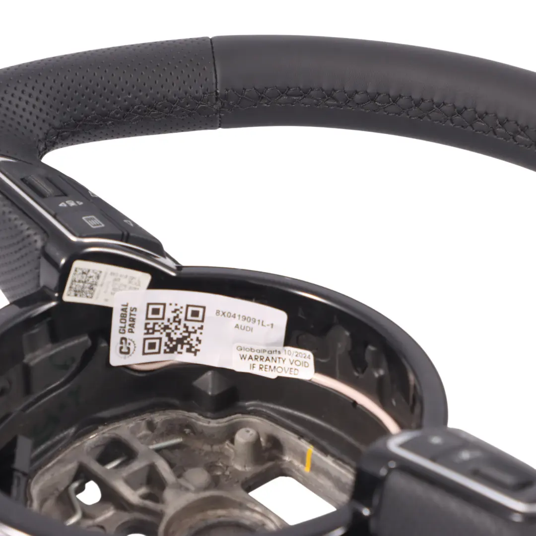 Leather Steering Wheel Multifunction to Audi A1 8X S-Line NEW Black with Part number 8X0419091L Audi A1 8X S-Line NEW Black Leather Steering Wheel Multifunction - SKU 8X0419091L-1 - Part number 8X0419091L