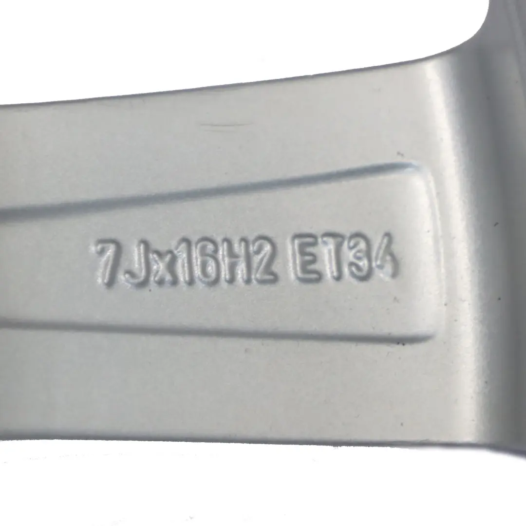 Audi A1 8X Srebrna Felga Aluminiowa 16" 7J ET34 - SKU 8X0601025BB-1 - Numer Części 8X0601025BB