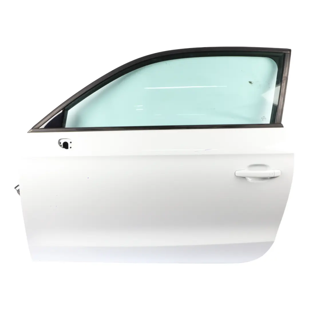 Door Front Left N/S Covering Panel Glacier White Pearl - S9R to Audi A1 8X with Part number 8X0821105A-MGW Audi A1 8X Door Front Left N/S Covering Panel Glacier White Pearl - S9R - SKU 8X3831051B-MGW - Part number 8X0821105A-MGW