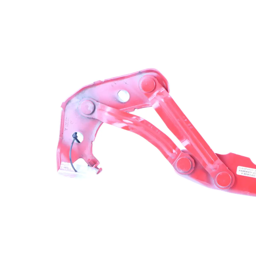 Bonnet Hood Hinge Left N/S Misano Red - Z3M 8X0823301A to Audi A1 8X with Part number 8X0823301A-MRE Audi A1 8X Bonnet Hood Hinge Left N/S Misano Red - Z3M 8X0823301A - SKU 8X0823301A-MRE - Part number 8X0823301A-MRE