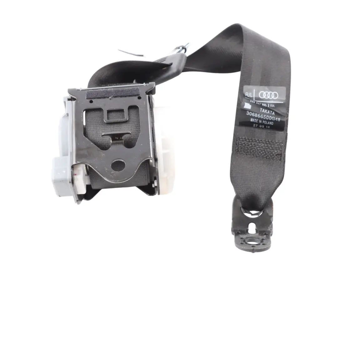  Cinturón de seguridad trasero derecho izquierdo Audi A1 8X - SKU 8X0857805D - Número de pieza 8X0857805D