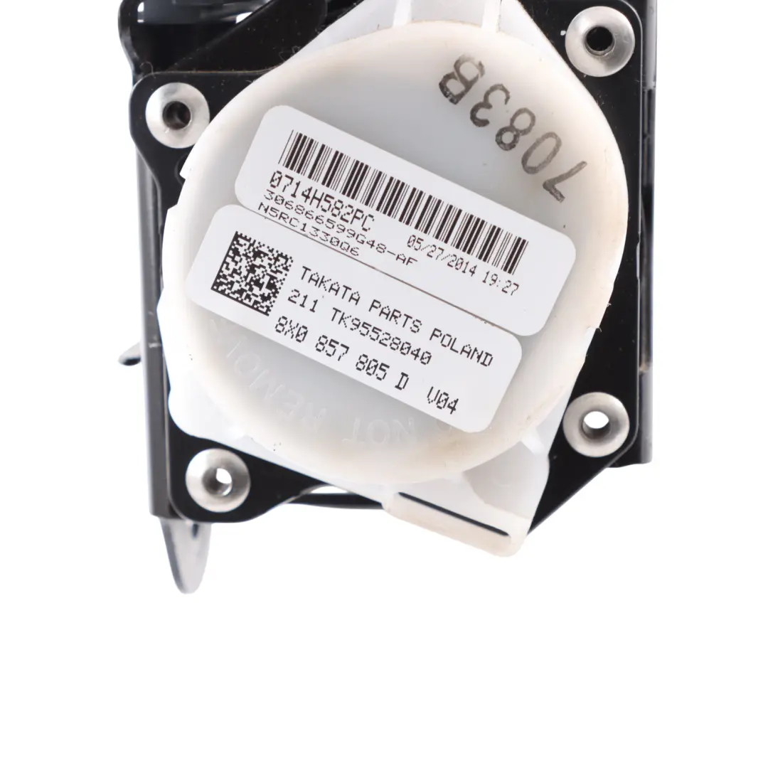 Belt Rear Right Left N/O/S Belt Black Audi A1 8X Seat - SKU 8X0857805D - Part number 8X0857805D