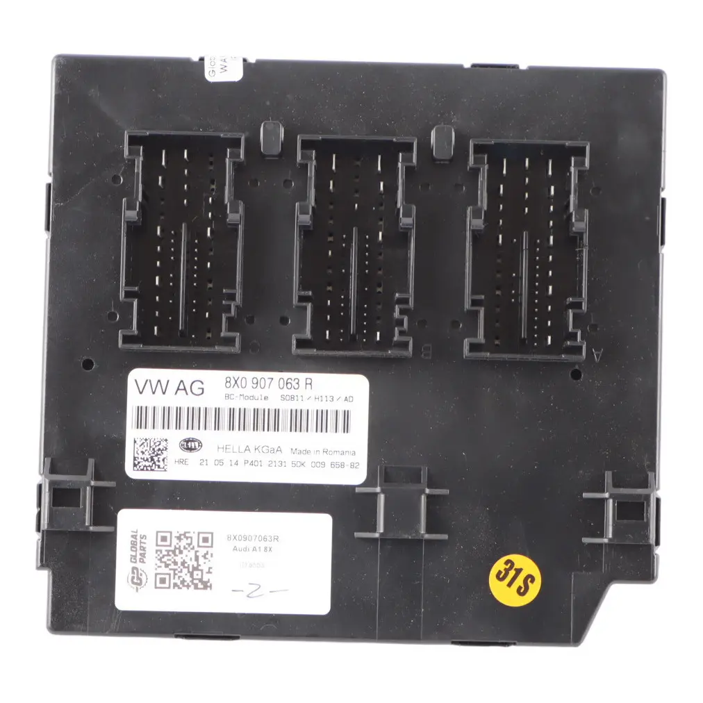 Audi A1 8X Central Gateway Control Unit Module Relay Supply ECU - SKU 8X0907063R - Part number 8X0907063R