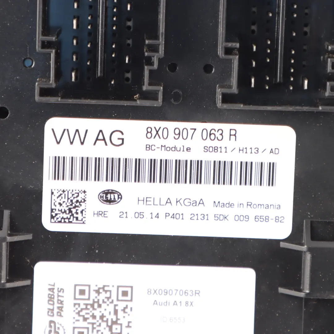 Audi A1 8X Centrale Gateway Modulo controllo Alimentazione relè ECU - SKU 8X0907063R - Numero di parte 8X0907063R