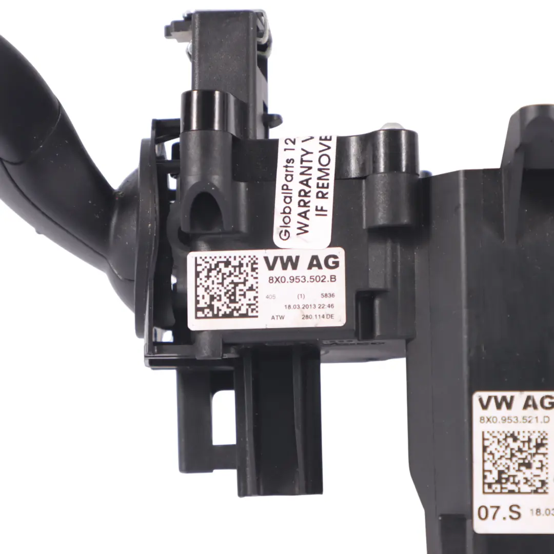 Interruttore tergicristallo Controllo velocità crociera per Audi A1 8X con numero di parte 8X0953521D Audi A1 8X Interruttore tergicristallo Controllo velocità crociera - SKU 8X0953521D - Numero di parte 8X0953521D