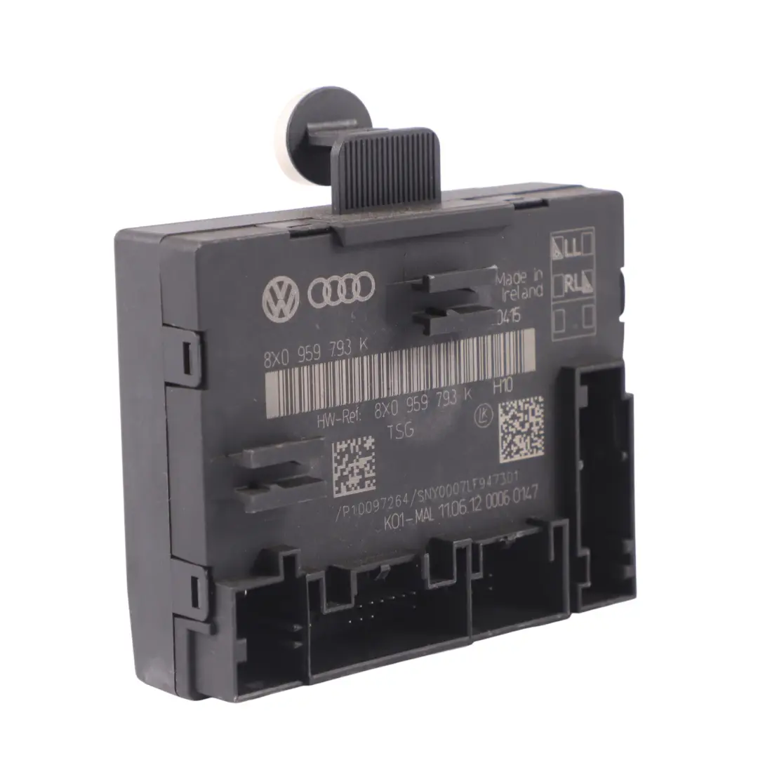 Audi A1 8X modulo porta anteriore destra lato guida unità controllo - SKU 8X0959793K - Numero di parte 8X0959793K