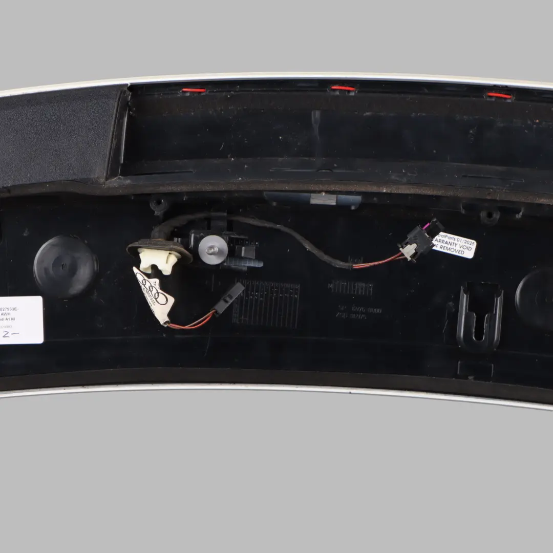 Audi A1 8X Aileron De Coffre Arrière Garniture Becquet Blanc Amalfi - SKU 8X3827933E-AWH - Numéro de pièce 8X3827933E