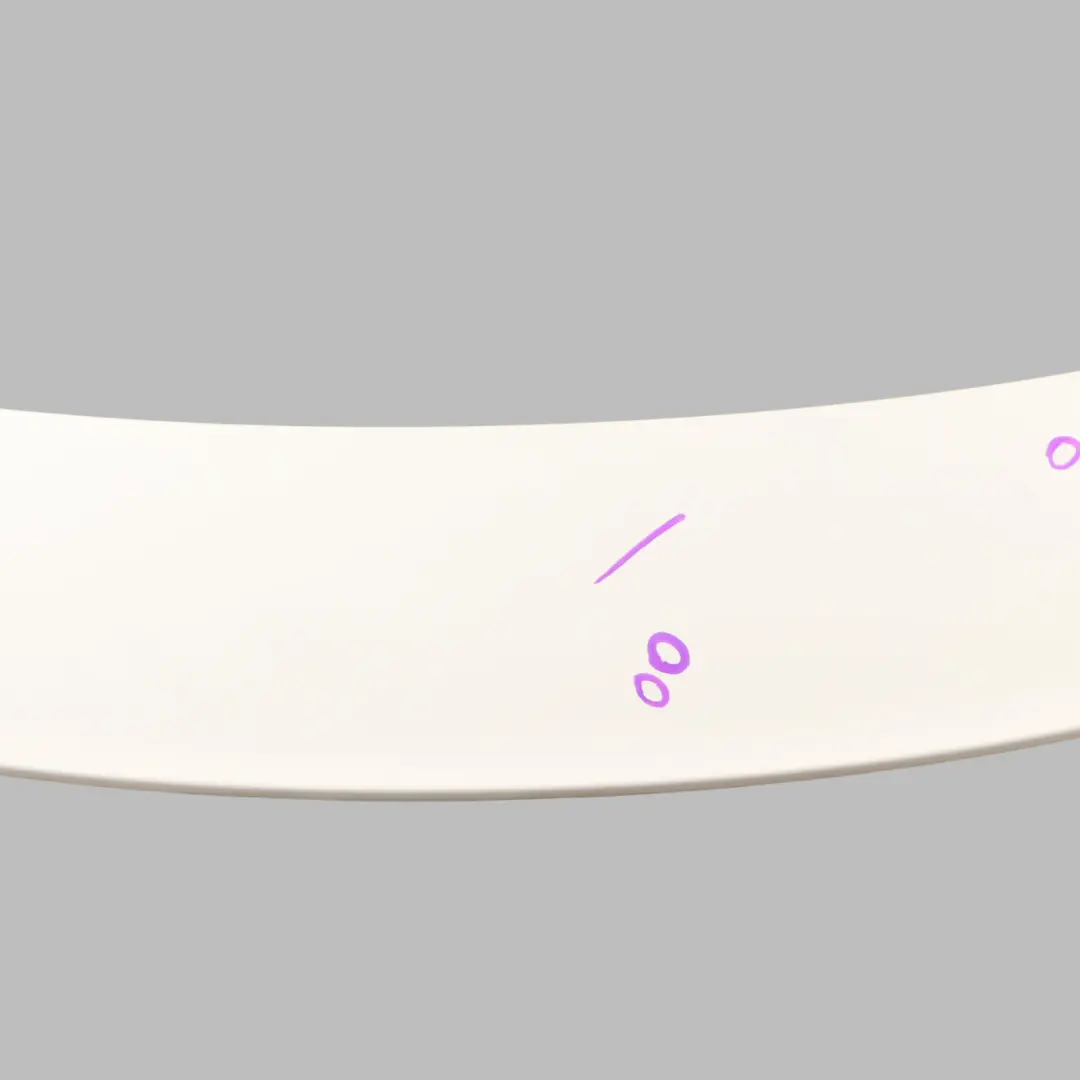 Audi A1 8X Aileron De Coffre Arrière Garniture Becquet Blanc Amalfi - SKU 8X3827933E-AWH - Numéro de pièce 8X3827933E