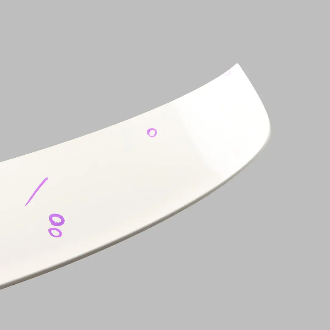 Tylny Spoiler Bagażnika Klapa Biały do Audi A1 8X o numerze 8X3827933E Audi A1 8X Tylny Spoiler Bagażnika Klapa Biały - SKU 8X3827933E-AWH - Numer Części 8X3827933E