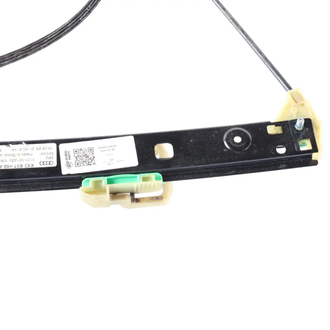 Moteur de lève vitre avant droit Audi A1 8X Régulateur pour à propos du numéro de pièce 8X3837462A Moteur de lève vitre avant droit Audi A1 8X Régulateur - SKU 8X3837462A - Numéro de pièce 8X3837462A