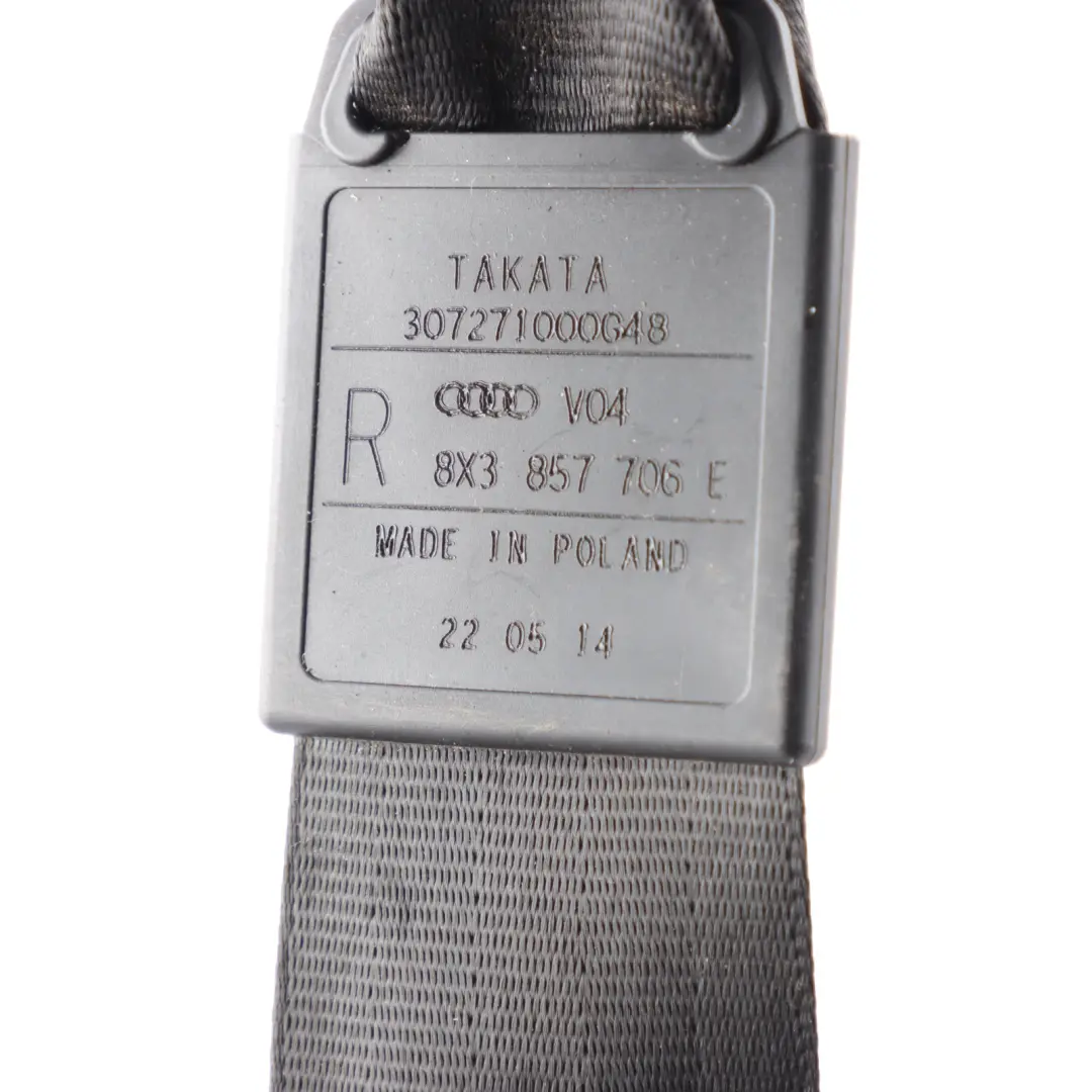 Ceinture de sécurité avant droit Ceinture Noir pour Audi A1 8X à propos du numéro de pièce 8X3857706E Audi A1 8X Ceinture de sécurité avant droit Ceinture Noir - SKU 8X3857706E - Numéro de pièce 8X3857706E