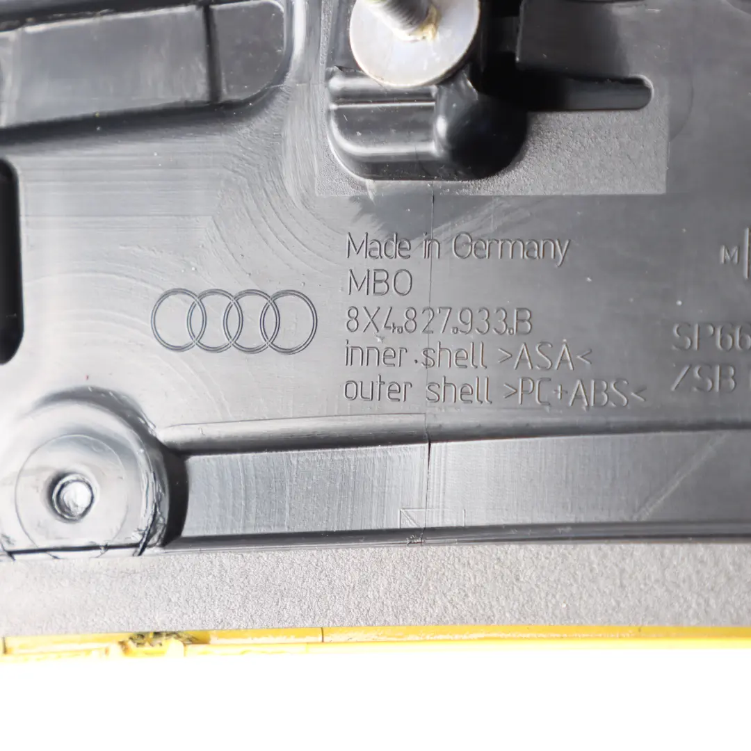 Audi A1 8X Rear Spoiler Tailgate Trunk Trim Panel Vegas Yellow - Z1A - SKU 8X4827933B-VEY - Part number 8X4827933B