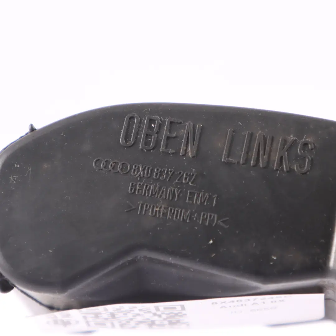 Puerta Freno Puerta Delantera Derecha Izquierda Limitador Bisagra para Audi A1 8X con número de pieza 8X4837249B Audi A1 8X Puerta Freno Puerta Delantera Derecha Izquierda Limitador Bisagra - SKU 8X4837249B - Número de pieza 8X4837249B