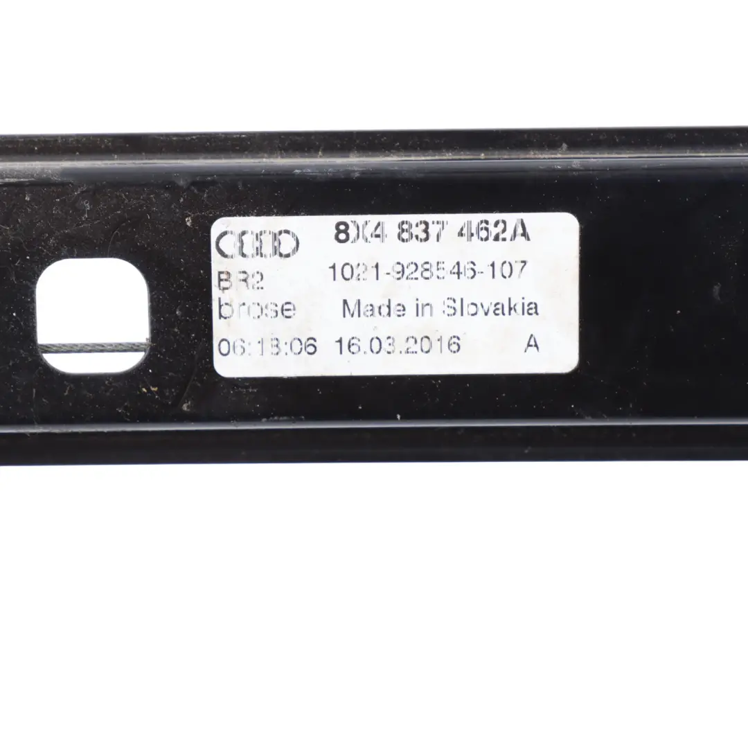 Audi A1 8X Door Window Lifter Regulator Mechanism Front Right O/S - SKU 8X4837462A - Part number 8X4837462A