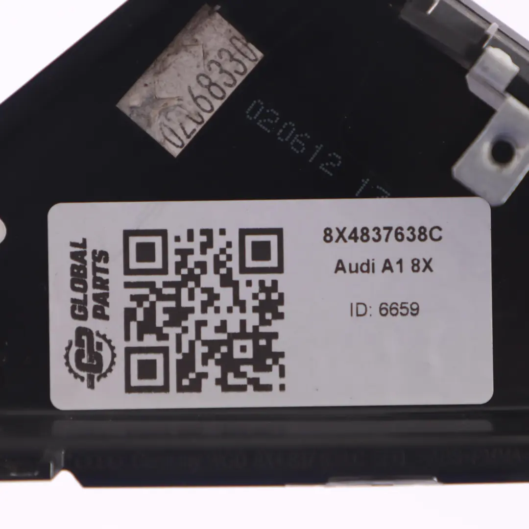 Audi A1 8X Modanatura angolo porta Copertura striscia anteriore destra Nero - SKU 8X4837638C - Numero di parte 8X4837638C