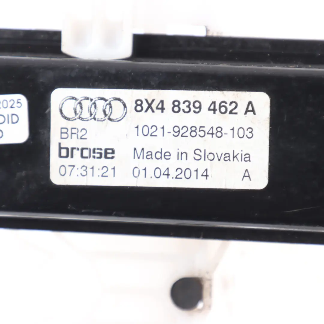 Window Regulator Lifter Electric Door Rear Right O/S to Audi A1 8X with Part number 8X4839462A Audi A1 8X Window Regulator Lifter Electric Door Rear Right O/S - SKU 8X4839462A - Part number 8X4839462A