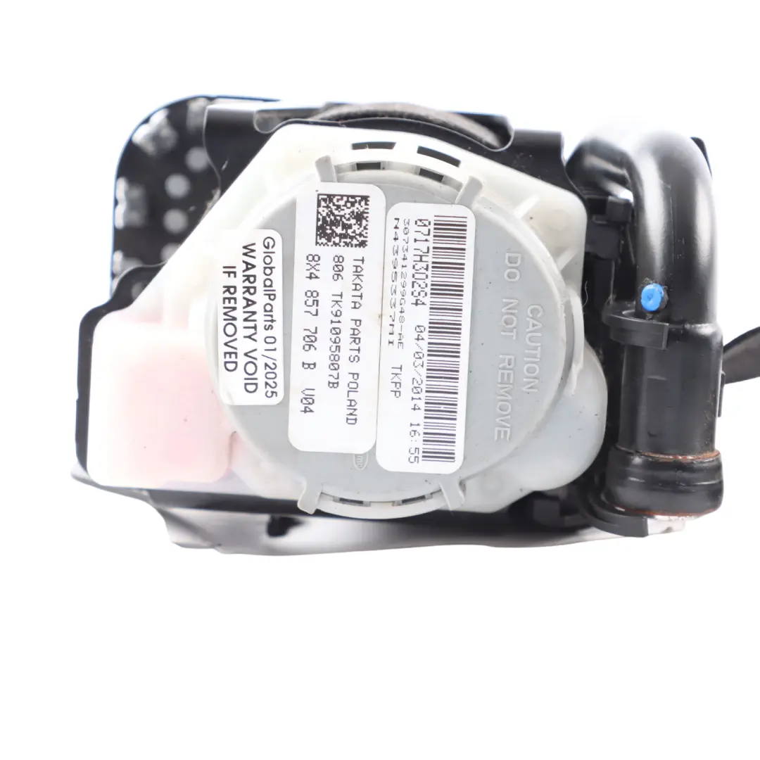 Belt Front Right O/S Belt to Audi A1 8X Seat with Part number 8X4857706B Audi A1 8X Seat Belt Front Right O/S Belt - SKU 8X4857706B - Part number 8X4857706B