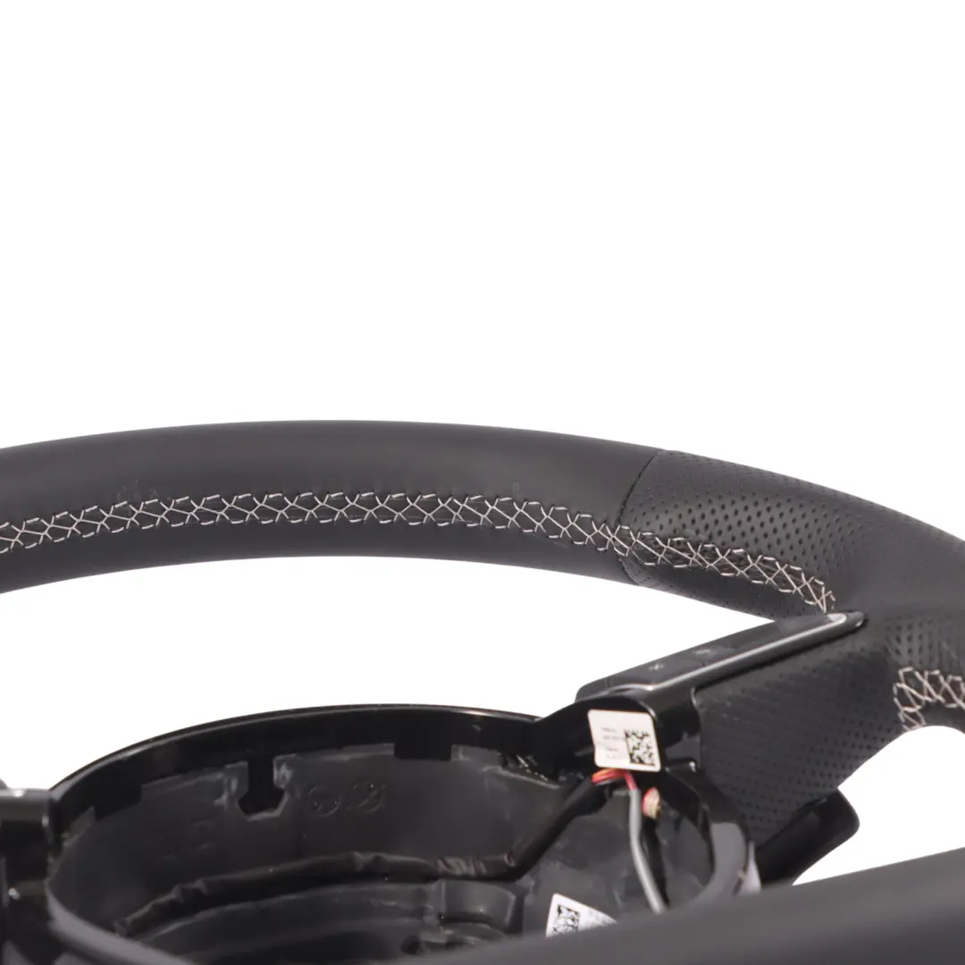 Audi A6 C7 S-Line NEW Black Leather Steering Wheel Flat Bottom - SKU 8XA419091F-1 - Part number 8XA419091F