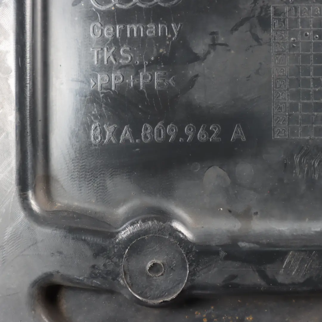 Arch Liner Splash Guard Lining Front Right O/S to Audi A1 8X Wheel with Part number 8XA809962A Audi A1 8X Wheel Arch Liner Splash Guard Lining Front Right O/S - SKU 8XA809962A - Part number 8XA809962A