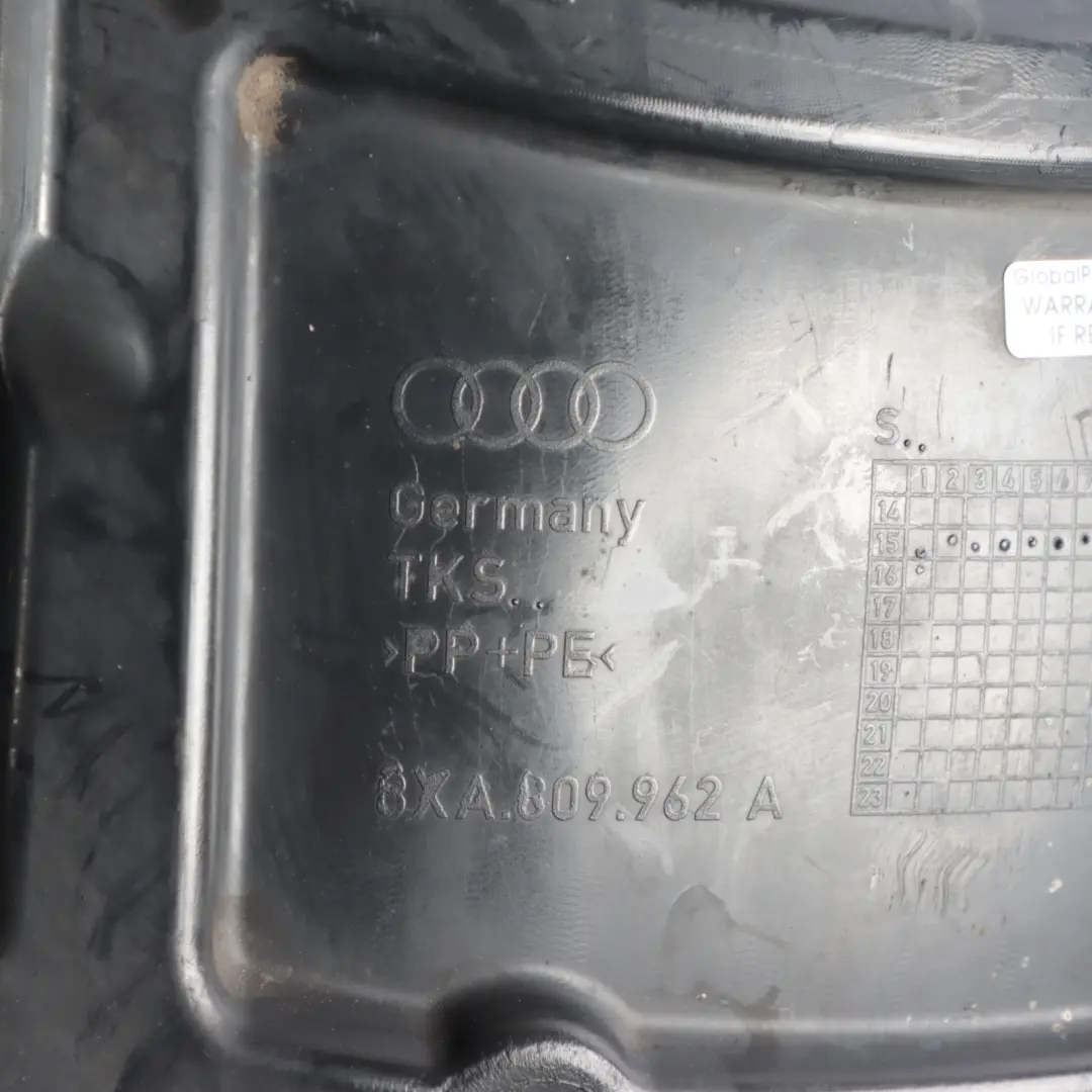 Audi A1 8X Wheel Arch Liner Splash Guard Lining Front Right O/S - SKU 8XA809962A - Part number 8XA809962A
