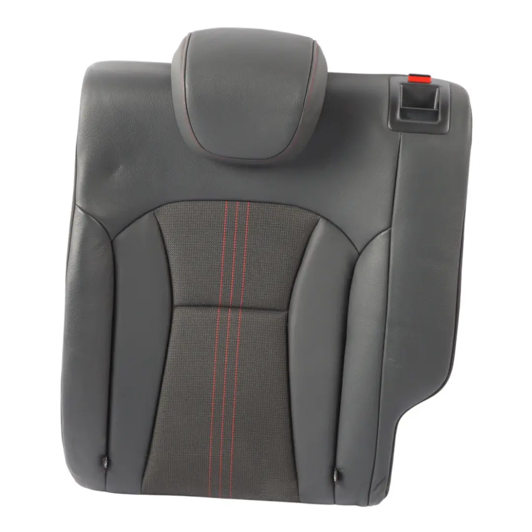 Backrest Cover Rear Left N/S Black Tomato Red Leather Fabric to Audi A1 S1 8X Seat with Part number 8XA885805 Audi A1 S1 8X Seat Backrest Cover Rear Left N/S Black Tomato Red Leather Fabric - SKU 8XA885805 - Part number 8XA885805
