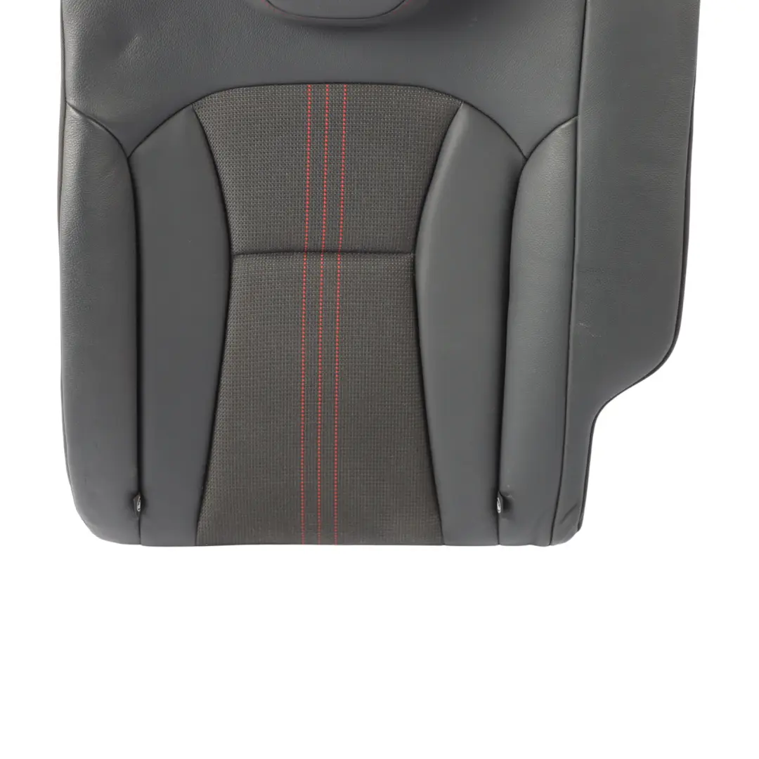 Backrest Cover Rear Left N/S Black Tomato Red Leather Fabric to Audi A1 S1 8X Seat with Part number 8XA885805 Audi A1 S1 8X Seat Backrest Cover Rear Left N/S Black Tomato Red Leather Fabric - SKU 8XA885805 - Part number 8XA885805
