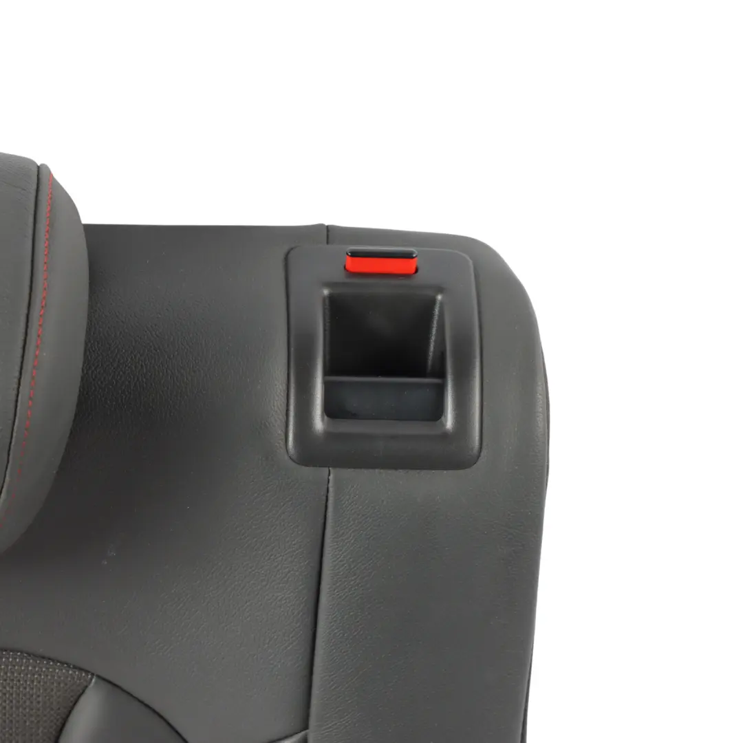 Backrest Cover Rear Left N/S Black Tomato Red Leather Fabric to Audi A1 S1 8X Seat with Part number 8XA885805 Audi A1 S1 8X Seat Backrest Cover Rear Left N/S Black Tomato Red Leather Fabric - SKU 8XA885805 - Part number 8XA885805