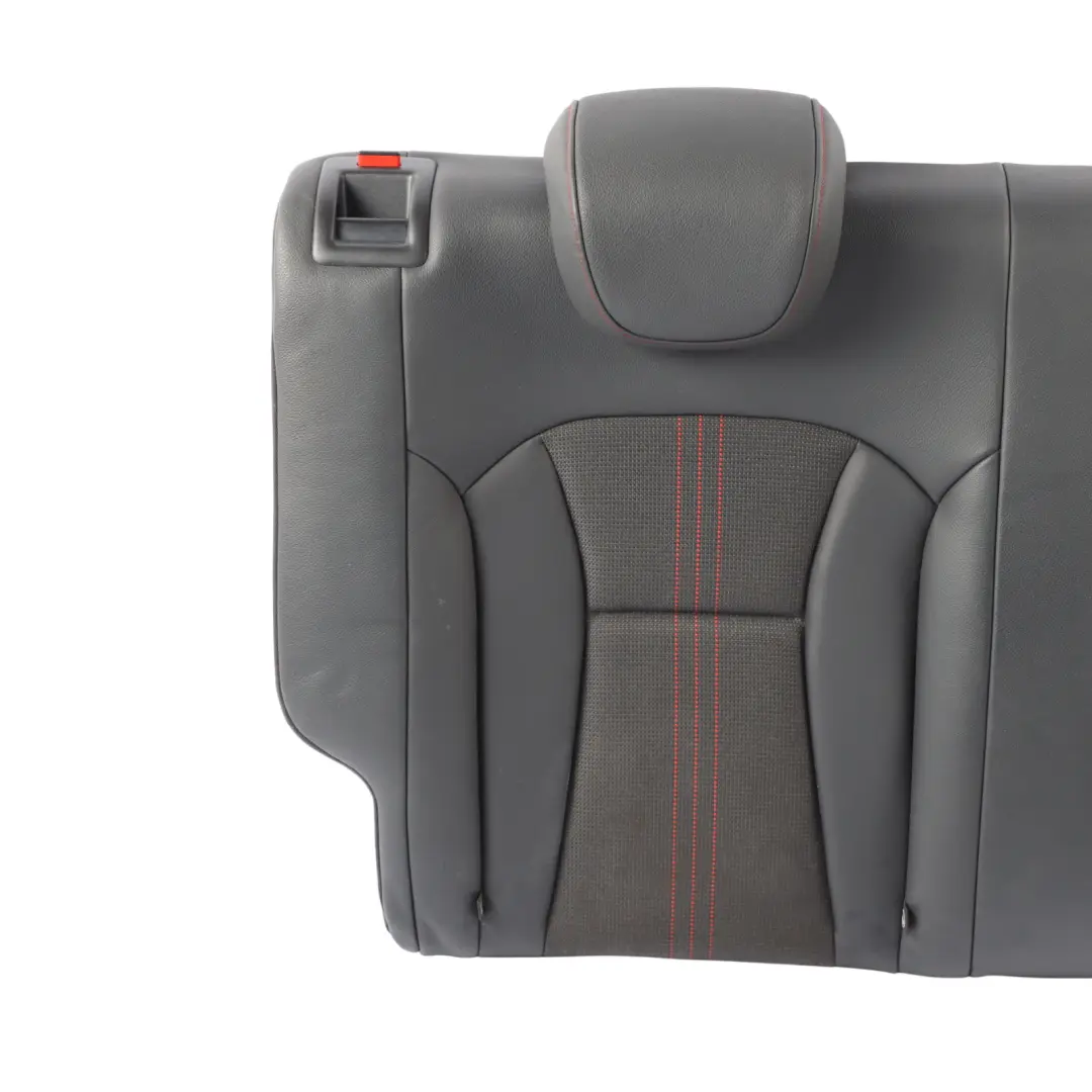Backrest Cover Rear Right O/S Black Tomato Red Leather Fabric to Audi S1 8X Seat with Part number 8XA885806 Audi S1 8X Seat Backrest Cover Rear Right O/S Black Tomato Red Leather Fabric - SKU 8XA885806 - Part number 8XA885806