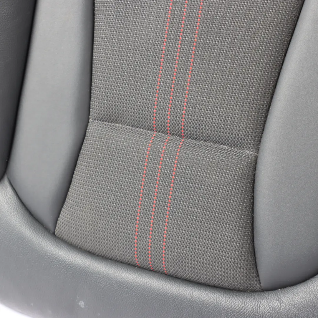 Audi S1 8X Rear Seat Cover Couch Bench Black Tomato Red Leather Fabric - SKU 8XG885405 - Part number 8XG885405