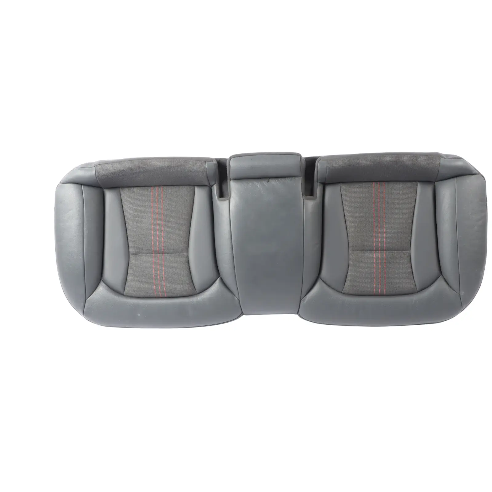 Audi S1 8X Funda Asiento Trasero Couch Bench Negro Tomate Rojo Cuero Tela