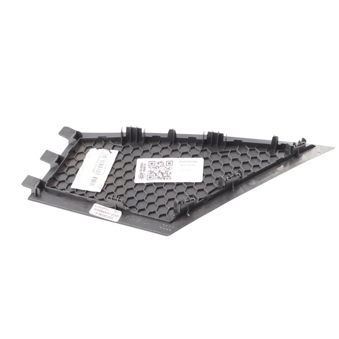 8Y Front Right O/S Loudspeaker Cover Trim Black Soul to Audi A3 S3 RS3 with Part number 8Y0035424A Audi A3 S3 RS3 8Y Front Right O/S Loudspeaker Cover Trim Black Soul - SKU 8Y0035424A - Part number 8Y0035424A