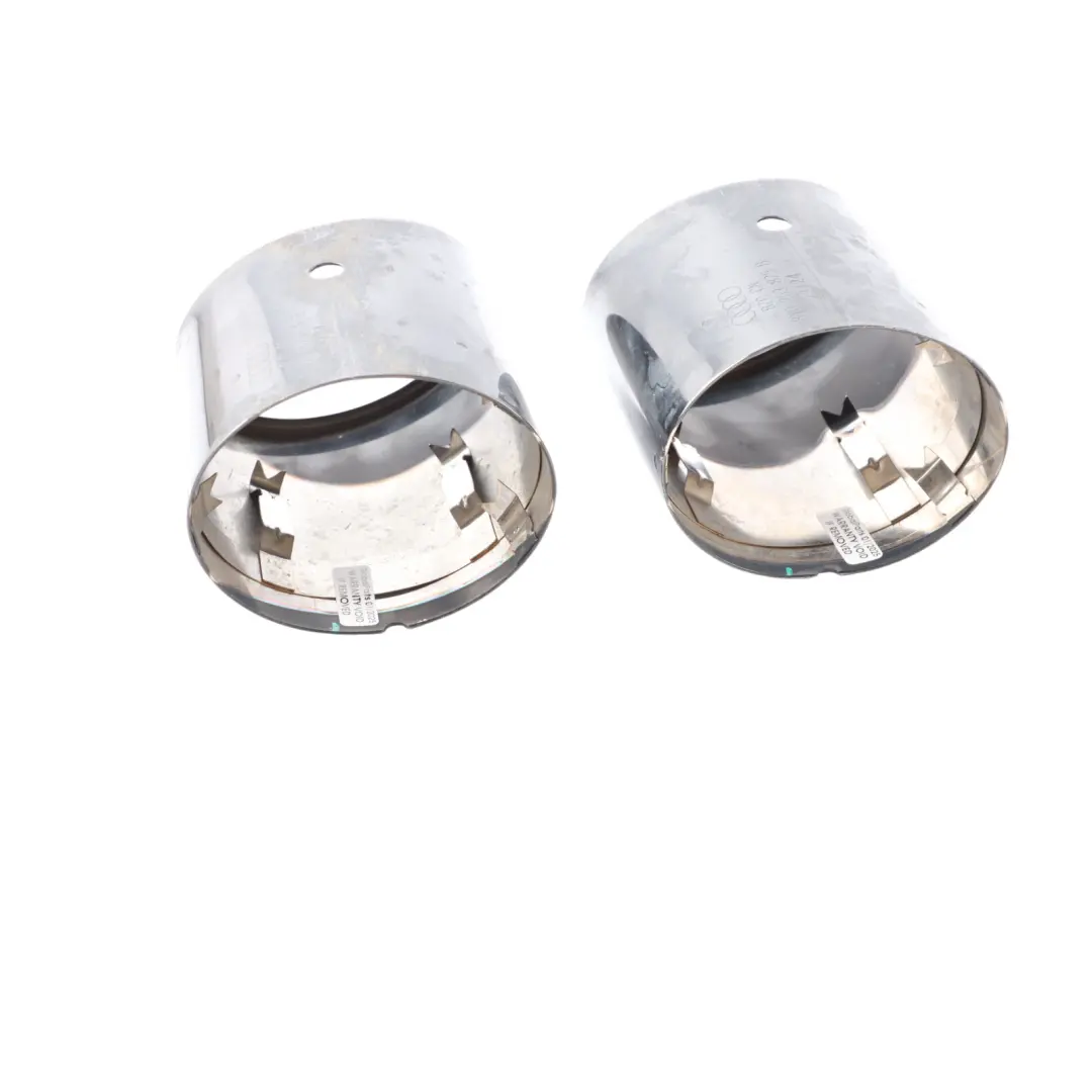 Audi S3 8Y Quattro Rear Muffler Exhaust Ends SET Chrome - SKU 8Y0253825B - Part number 8Y0253825B