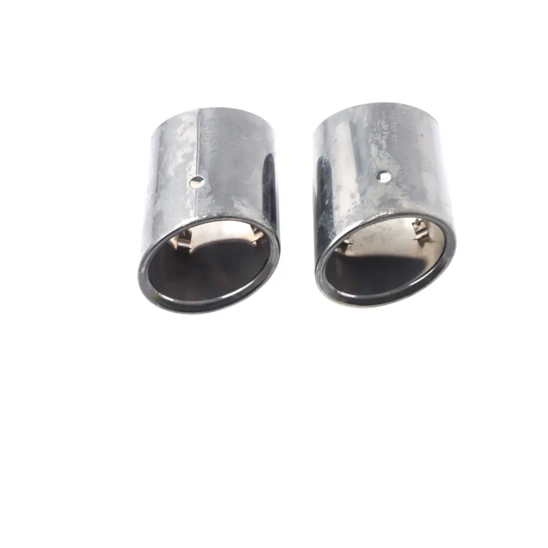 Audi S3 8Y Quattro Rear Muffler Exhaust Ends SET Chrome - SKU 8Y0253825B - Part number 8Y0253825B