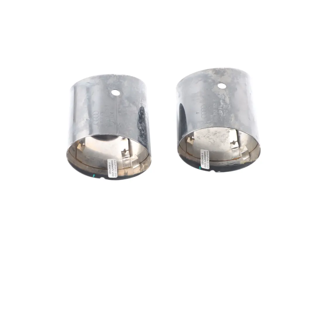 8Y Quattro Rear Muffler Exhaust Ends SET Chrome to Audi S3 with Part number 8Y0253825B Audi S3 8Y Quattro Rear Muffler Exhaust Ends SET Chrome - SKU 8Y0253825B - Part number 8Y0253825B