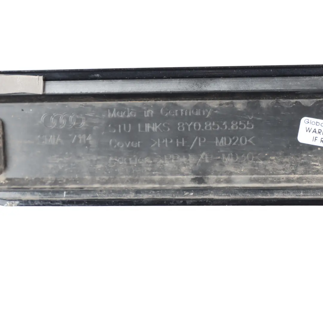 8Y Side Skirt Left N/S Door Sill Cover Panel Mythical Black - Y9T to Audi S3 with Part number 8Y0853859 Audi S3 8Y Side Skirt Left N/S Door Sill Cover Panel Mythical Black - Y9T - SKU 8Y0853859-MYB - Part number 8Y0853859