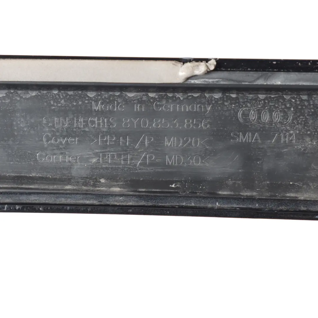 8Y Seitenschweller Rechts Tür Schweller Abdeckung Mythisch Schwarz - Y9T für Audi S3 mit Teilenummer 8Y0853860 Audi S3 8Y Seitenschweller Rechts Tür Schweller Abdeckung Mythisch Schwarz - Y9T - SKU 8Y0853860-MYB - Teilenummer 8Y0853860