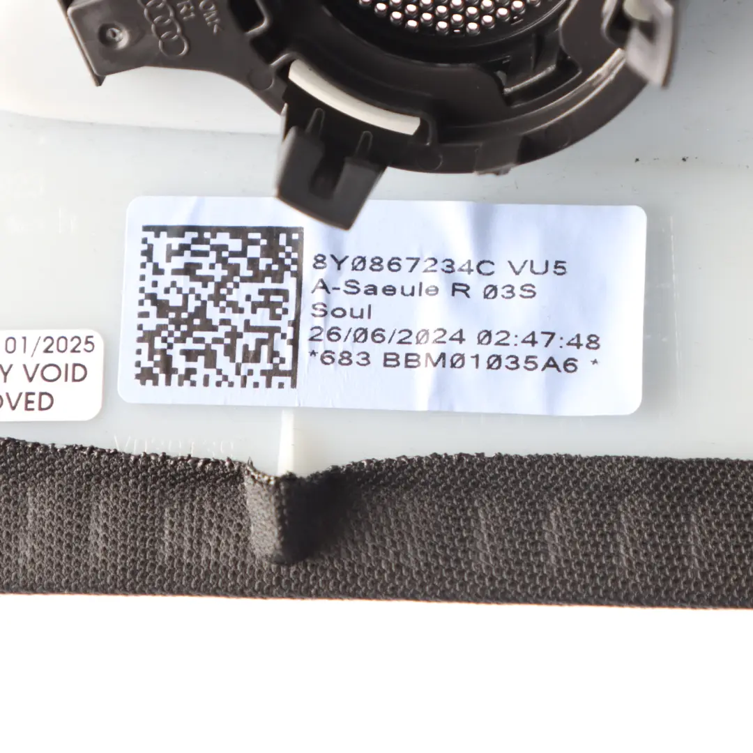 8Y Pillar A Trim Cover Panel Front Right O/S to Audi S3 with Part number 8Y0867234C Audi S3 8Y Pillar A Trim Cover Panel Front Right O/S - SKU 8Y0867234C - Part number 8Y0867234C