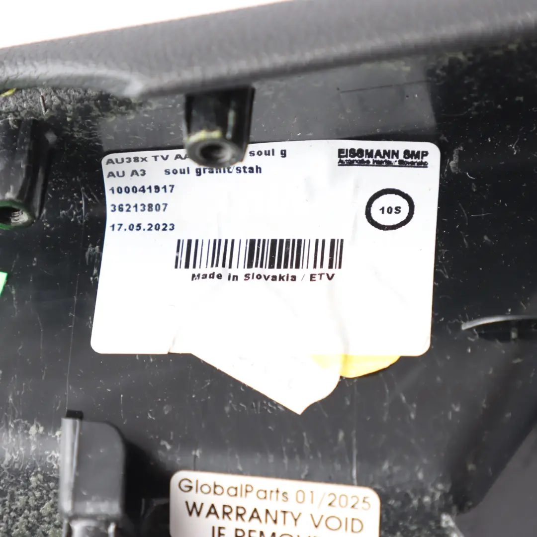 Audi A3 8Y Sportback Door Armrest Rear Left N/S Leather Soul Granite Grey - SKU 8Y0867373A - Part number 8Y0867373A