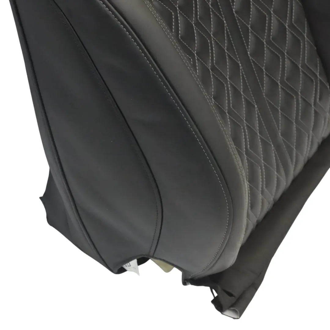 Audi S3 8Y Sport Seat Backrest Front Right O/S Heated Leather Soul Black Grey - SKU 8Y0881802K - Part number 8Y0881802K