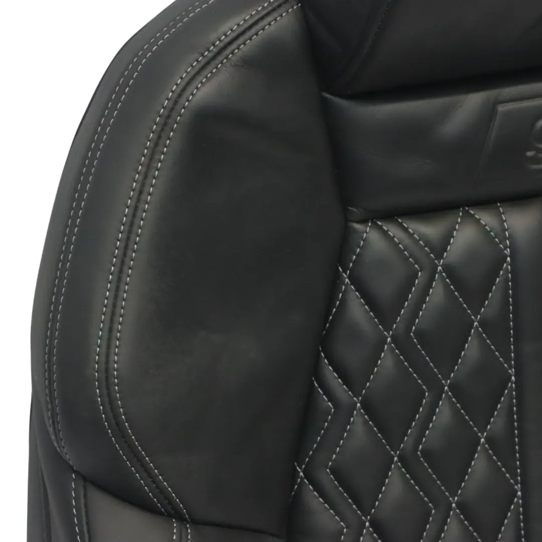 Audi S3 8Y Sport Seat Backrest Front Left N/S Heated Leather Soul Black Grey - SKU 8Y0881805AD - Part number 8Y0881805AD