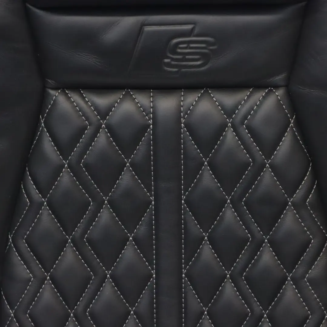 Audi S3 8Y Oparcie Fotela Sport Lewy Przód Grzany Skórzany Soul Czarny - SKU 8Y0881805AD - Numer Części 8Y0881805AD